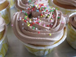 Cupcake with Chocolate Frostings
