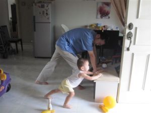 Morning Time Exercise with Daddy